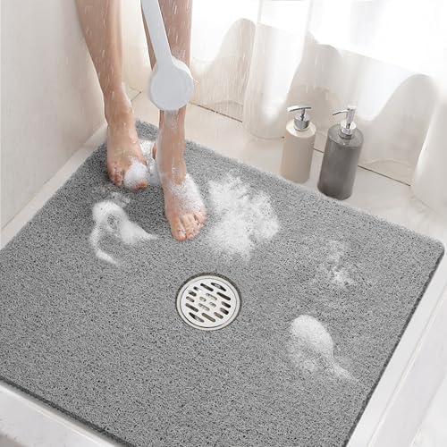HITSLAM Square Shower Mat, 24 x 24 Inch Non Slip Bath Mat by HITSLAM
