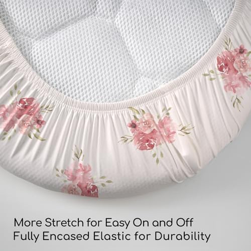Baby Bassinet Sheets Girl Boy, 3 Pack Fitted Bassinet Sheet - Image 5