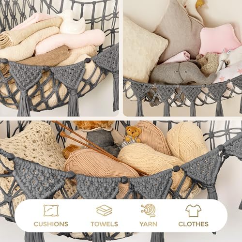 TIDYTEDS Macrame DreamLights Boho Stuffed Animal Storage Net or hammock Extra - Image 6