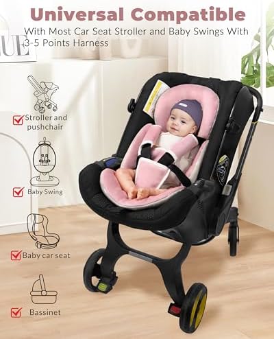 Tinlyfinly Infant Car Seat Insert - Image 2