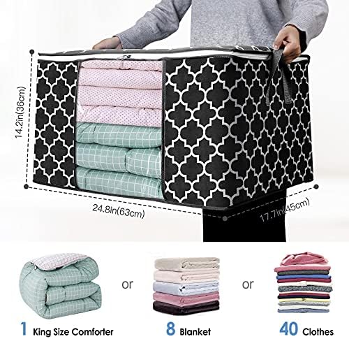 Storage Bags 100L 6Pack Clothes Organization and Storage Containers - Image 2