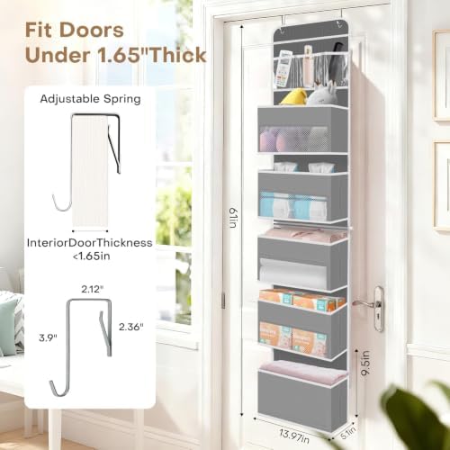 Over the Door Organizer, Large Pocket Hanging Storage - Image 2