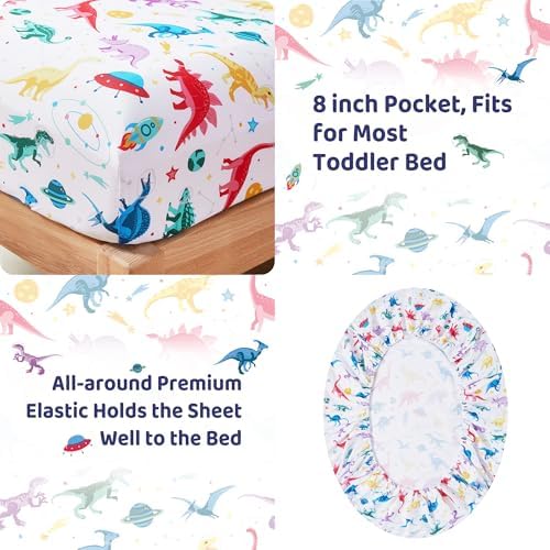lasoftan Toddler Bedding Set, Toddler Bed Comforter Sets - Image 3