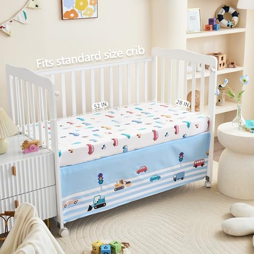 3-Piece Crib Bedding Set for Boys Girls - Image 4