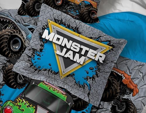 Monster Jam Twin Comforter Set 5 Piece Kids Sports Bedding - Image 5