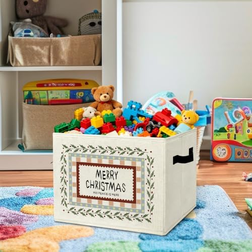 Vintage Merry Christmas Storage Box - Image 2