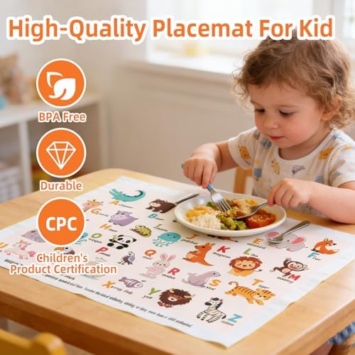 60 Pack Disposable Placemats for Baby & Toddlers - Image 2