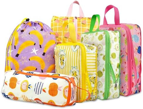 6 Pcs Compression Packing Cubes, Packing Cubes by Xmzsdz