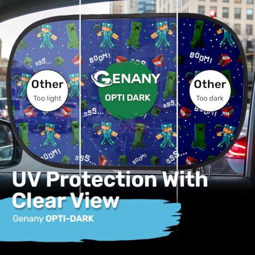 GENANY Pixel Game Icons Car Side Window Sun Shades 2 Piece 21 x 14 Inch - Image 4
