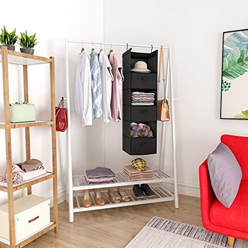 MAX Houser 6 Tier Foldable Hanging Closet Organizer - Image 6