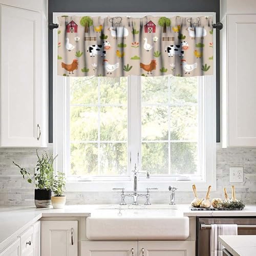Cartoon Farm Animal Valance Curtain - Image 5