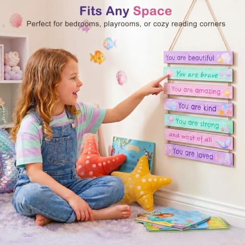 Girls Room Decor Colorful Inspirational Wall Plaque Set - Image 6