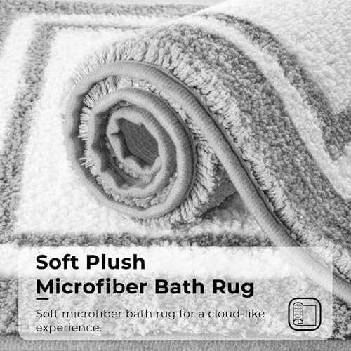 GRANNY SAYS Microfiber Bathroom Rugs Non Slip Washable, Water Absorbent Bath - Image 3