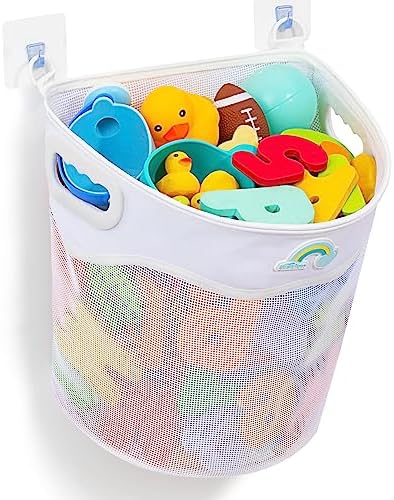 Austion Quick-Fetch Way Mesh Bath Toy Holder, Wide Opening and Large Capacity by Austion
