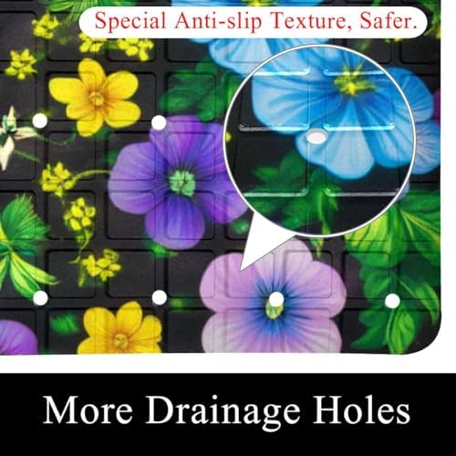 Shower Mat Non Slip, 26.8 x 15.1 Inch Bathtub Mat - Image 2