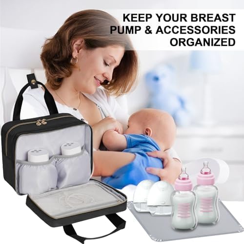 Wearable Breast Pump Bag, Breastmilk Cooler Bag, Pumping Carrying Case - Image 6