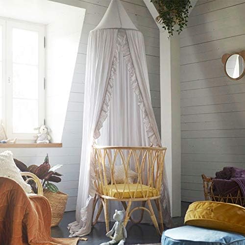 Bed Canopy with Frills Reading Nook Game Tent by Takecareofmomsandbabies