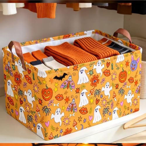 NTAO Gift Storage Basket Empty for Halloween, Storage Bin - Image 5