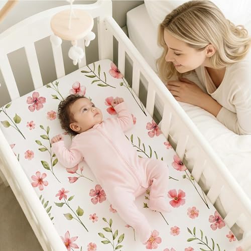 3 Pack Bedside Bassinet Sheets Girl & Boy 33" x 20" Rectangle - Image 2