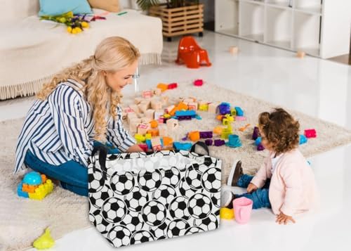 Essme Rectangular Soccer Baskets, Kids Storage Box, Easter Basket - Image 4