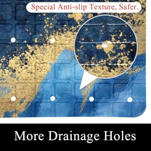 Non Slip Bathtub and Shower Mat 26.8x15.1 inch, Bath Mat - Image 2