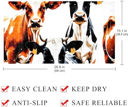 Shower Mat Non Slip, Cow Anti Slip Bath Mat - Image 4