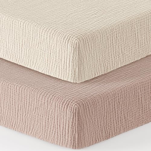 Bearmoss Muslin Mini Crib Sheets by Bearmoss