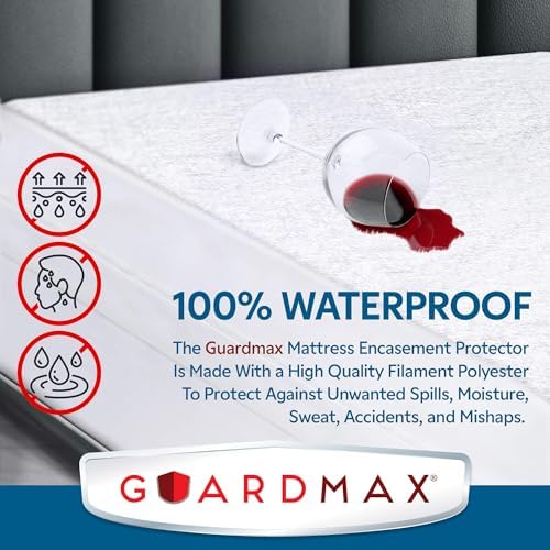 Guardmax Twin Mattress Encasement Zippered, 100% Waterproof Mattress Protector - Image 4
