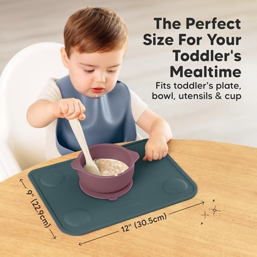 KeaBabies 2pk Silicone Placemats - Image 3