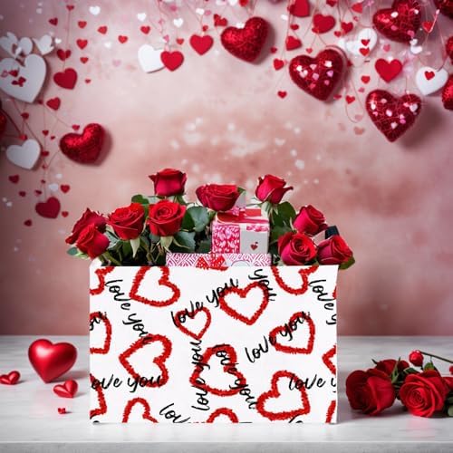 Valentine's Day Basket Gift for Empty Cute Heart Large Storage Bin for Kid and - Image 7