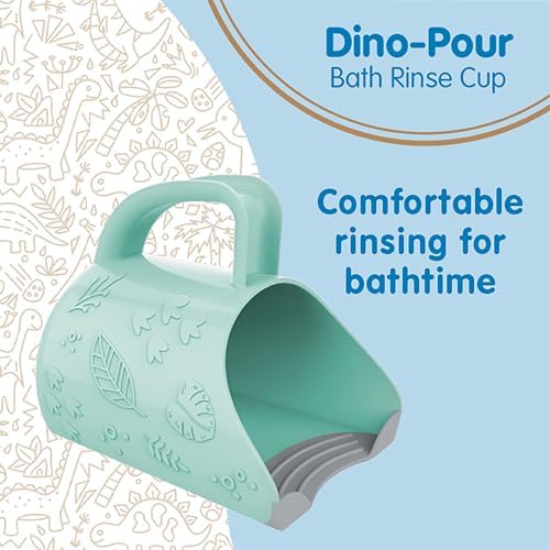 Dr. Brown's CleanUp Dino-Pour Baby Bath Rinse Cup, Tear-Free Rinsing - Image 2