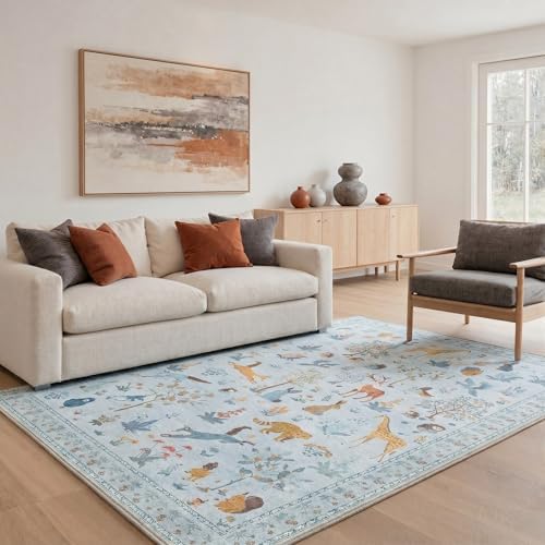 BESBLEE 2'6X10 Washable Kitchen Runner Rug, Animal Non Slip - Image 5