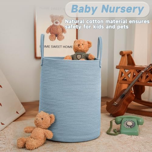 JMvicyroam 60L Cotton Rope Laundry Basket Hamper - Image 2