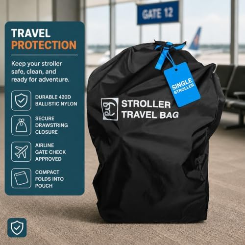 Heavy Duty Single Stroller Gate Check Bag - Image 5