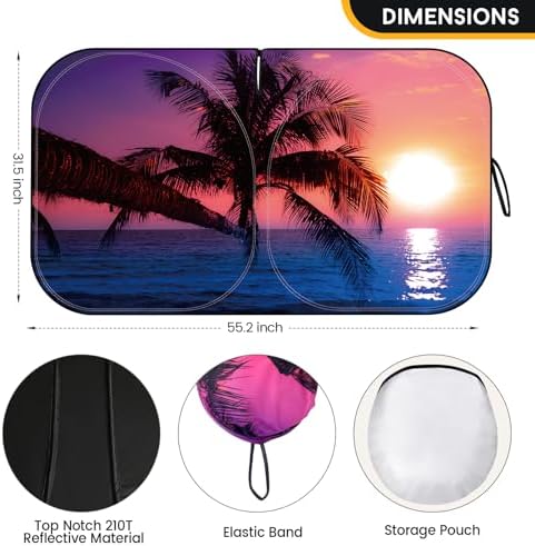 Car Windshield Sun Shade Foldable Reflector Sunshade - Image 3