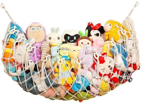 Amdermi Stuffed Animal Hammock Corner Wall, Boho Macrame Plush Toy Net by Amdermi