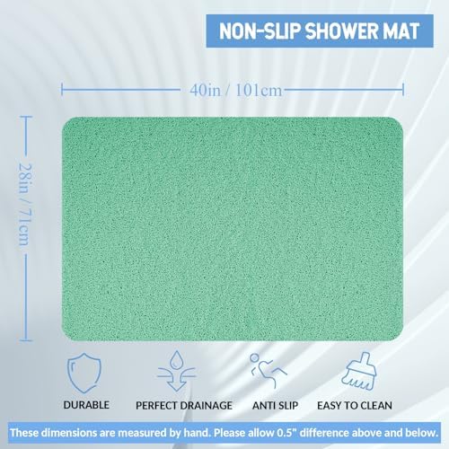 Hargiis Non-Slip Bathtub Mat, Anti Slip Shower Mat, Fast Drying Bathtub Mats - Image 2