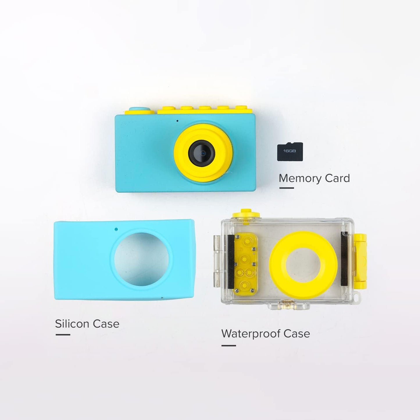 myFirst Camera 2 - Kids Action and Underwater Camera, 8MP 1080P HD Video, Webcam, for Toddler, Tripod Mount, MicroSD Card, Neck Lanyard, Christmas or Birthday Gift for Kids 3-12 (Blue)