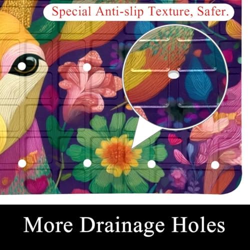 Baby Bath Mat Non Slip 26.8"x15.1" Bathtub Mat - Image 2