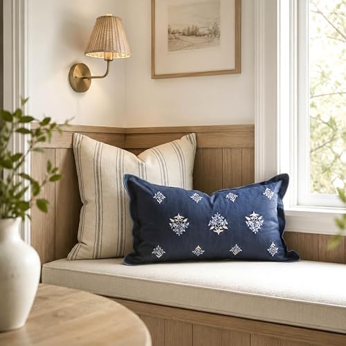 BlissBlush Lumbar Pillow Cover 12x20, Decorative Accent Cushion Cover - Image 5