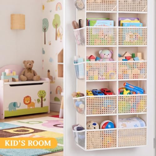 Over The Door Organizer 5 Tiers, Extra Large Behind Door Storage of 10 - Image 6