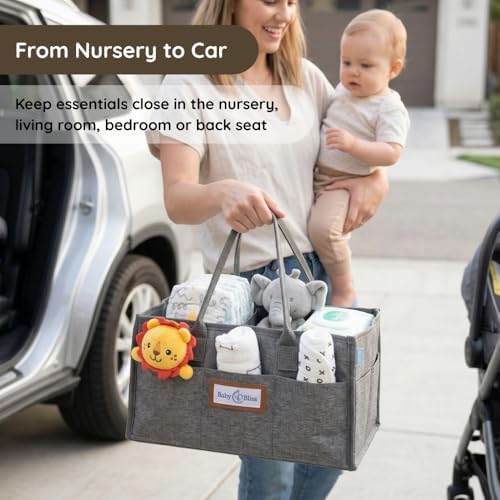 BabyBliss Polyester Diaper Caddy Organizer - Image 6