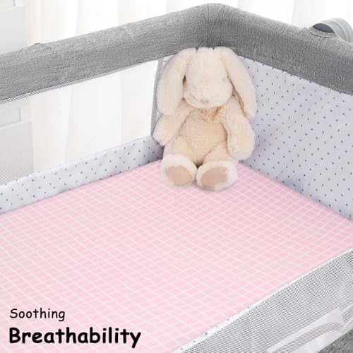 Yoofoss 3-Pack Bassinet Sheets for Girls Universal Fit - Image 6