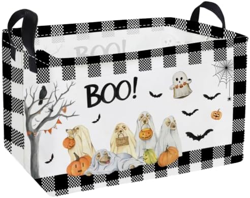 Essme Rectangular Dog Helloween Basket, Kids Storage Bins Organizer by ESSME