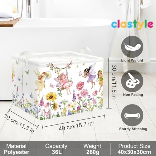 Clastyle Lovely Princess Laundry Basket Kids Clothes Book Storage Basket Gift - Image 6