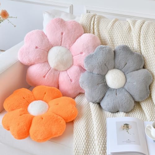 Flower Pillow, Cute Daisy Decorative Throw Pillows, 19.6 Inches - Image 3