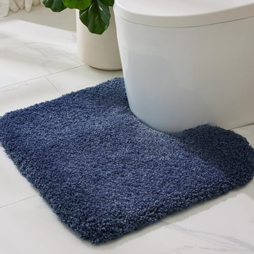 ILANGO Toilet Rugs U Shaped 22" × 24", Soft Absorbent Microfiber Bath Rugs by ILANGO