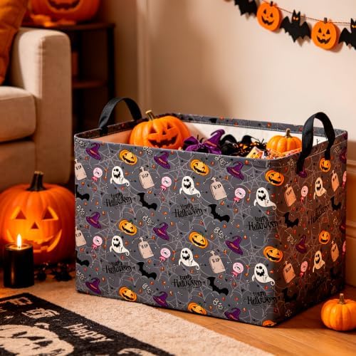 CLOCOR Rectangular Storage Basket, Collapsible Cute Pattern Storage Bin - Image 5