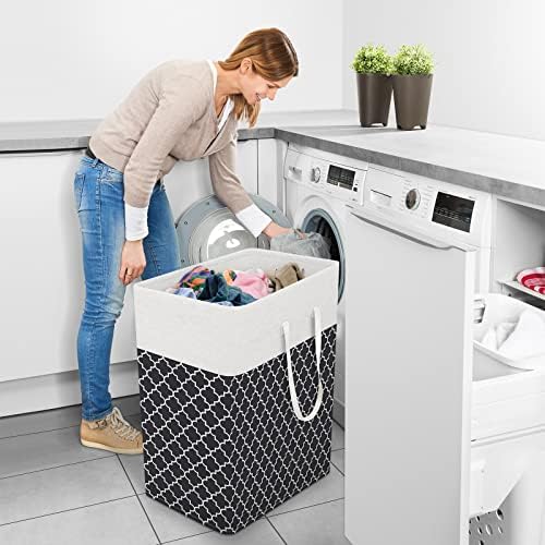 StorageRight Laundry Basket Hamper, 100L Clothes Storage, Clover Black - Image 6