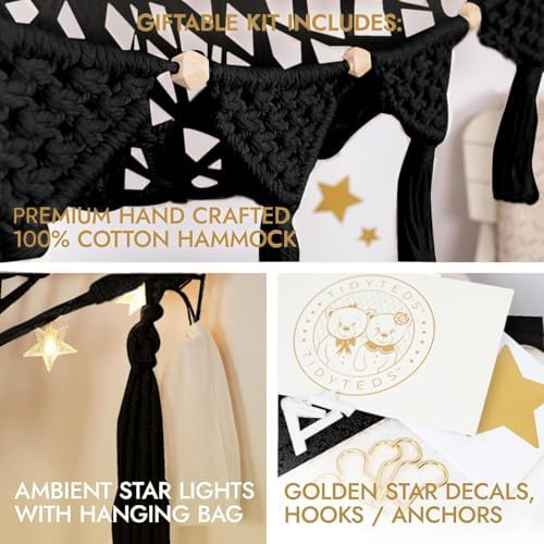 TIDYTEDS Macrame DreamLights Boho Stuffed Animal Storage Net Hammock Extra - Image 2